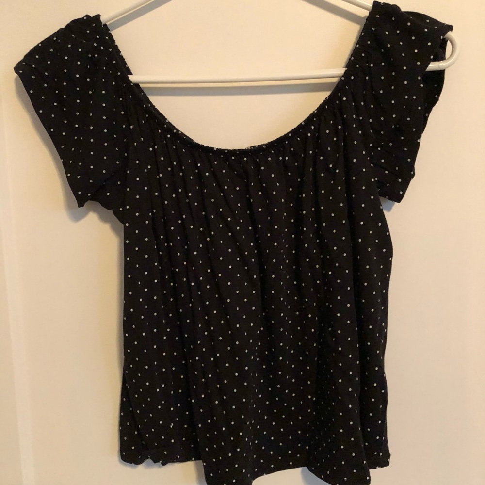 Polka dot crop top